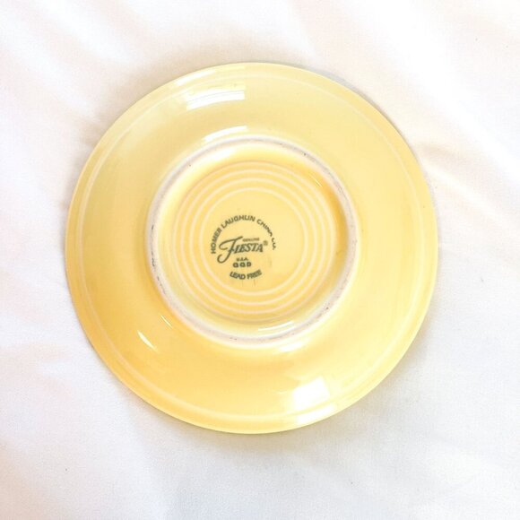 Fiesta yellow replacement coffee tea saucer - Picture 4 of 7